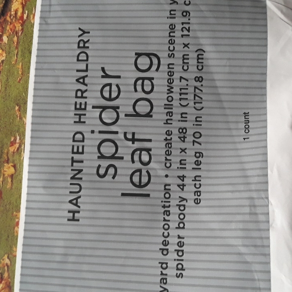 Spider Leaf Bag, new in package. Contains spider body and legs - Picture 2 of 4